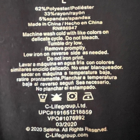 Selena Black T Shirt - Picture 2 of 6